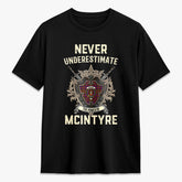 McIntyre Modern Tartan Crest 2D T-shirt - Never Underestimate Style